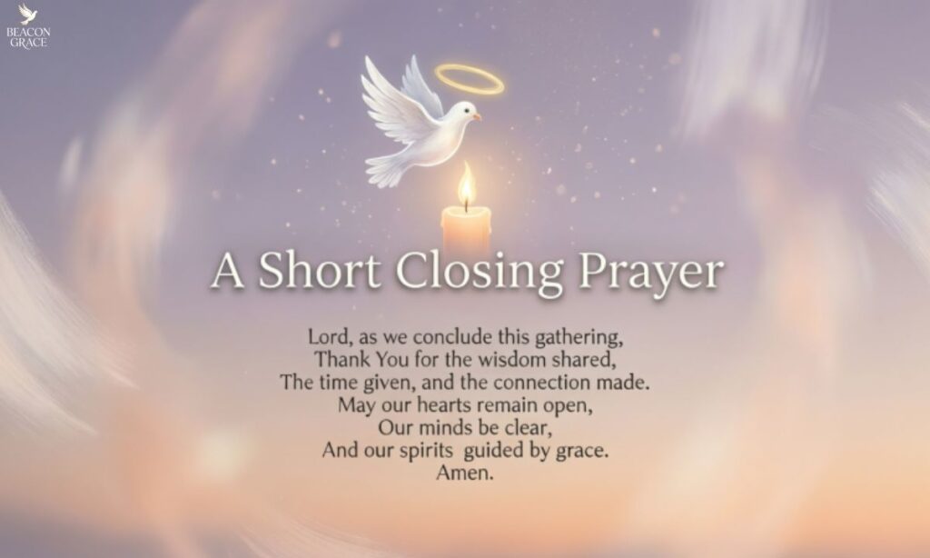 A Short Closing Prayer for Online Meeting