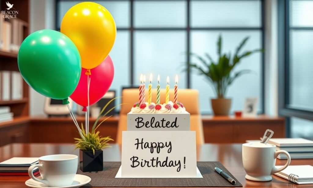 Belated happy birthday wishes to the boss