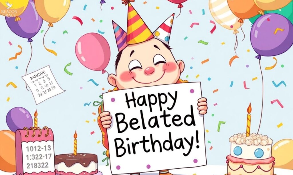Humorous Belated Birthday Wishes