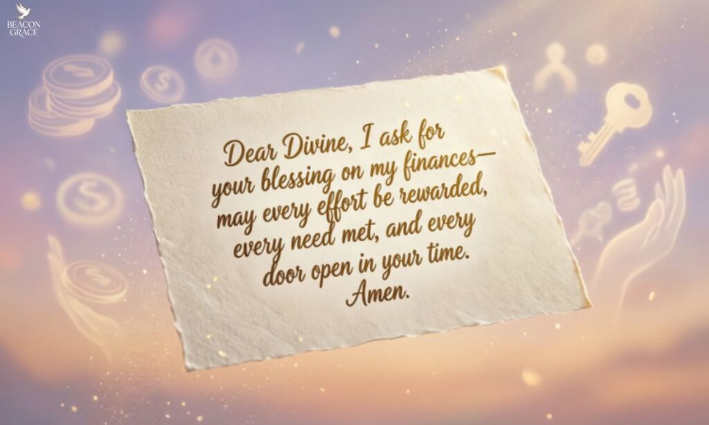 Short Prayers for Financial Blessings