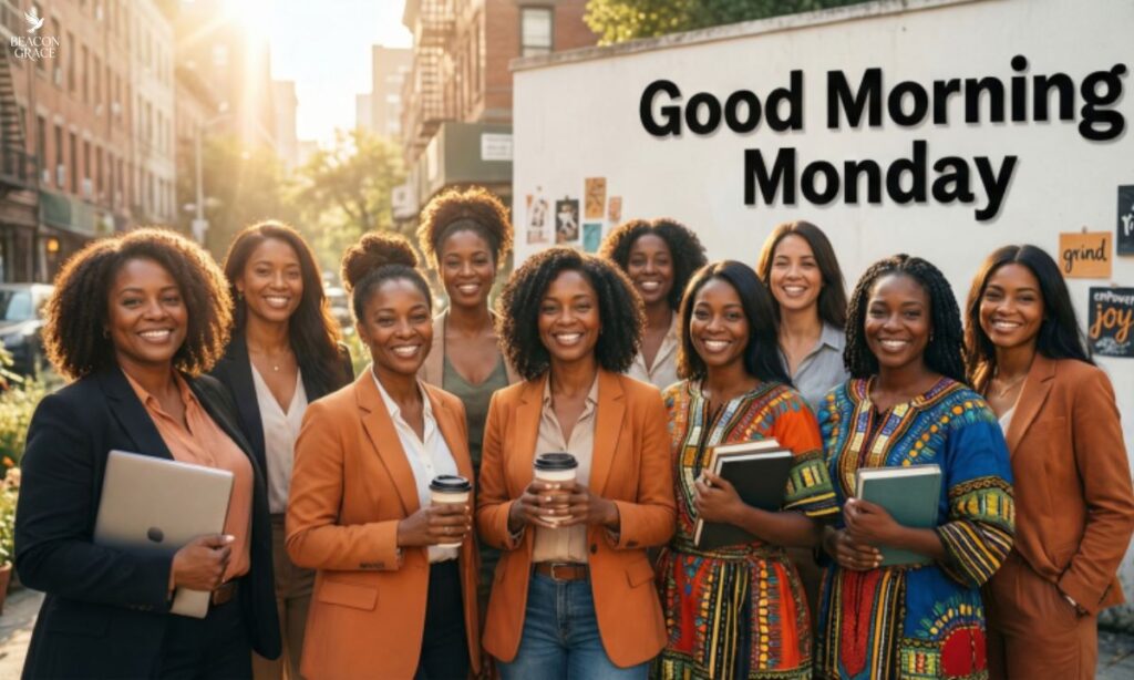 Good Morning Monday Black Women Image