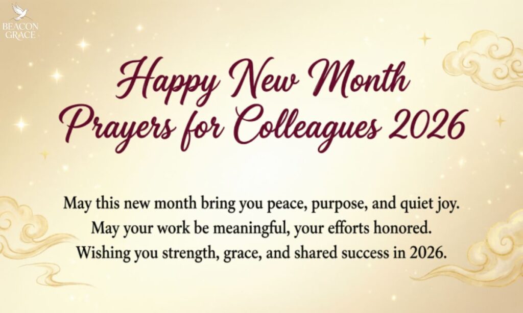 Happy New Month Prayers for Colleagues 2026