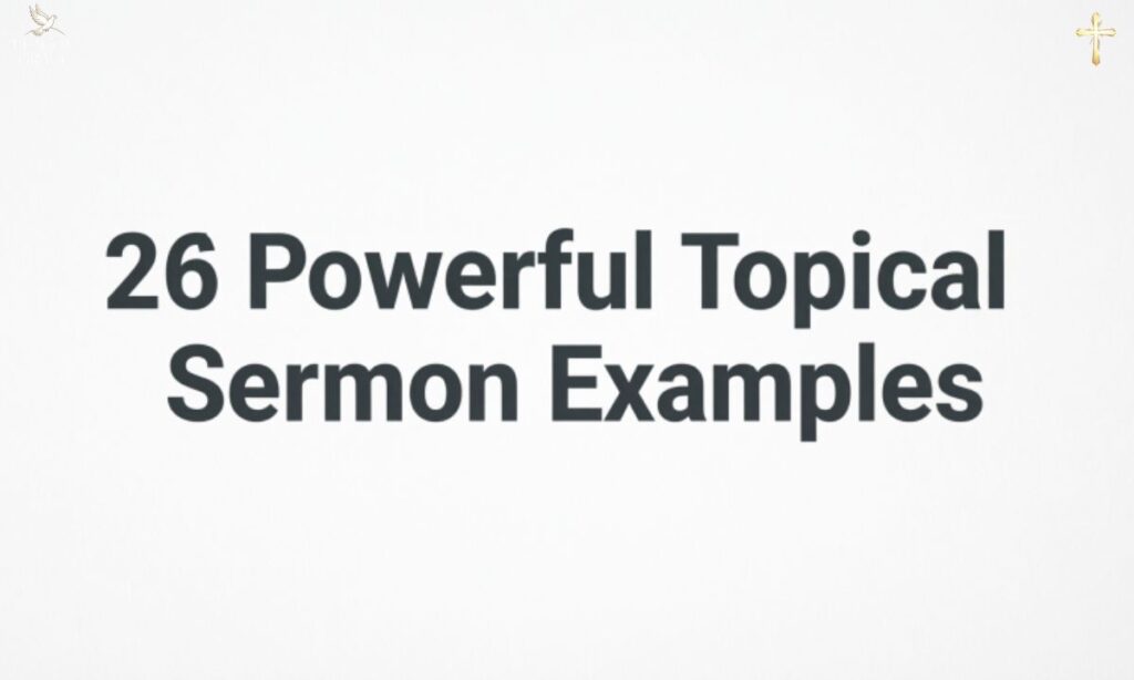 26 Powerful Topical Sermon Examples