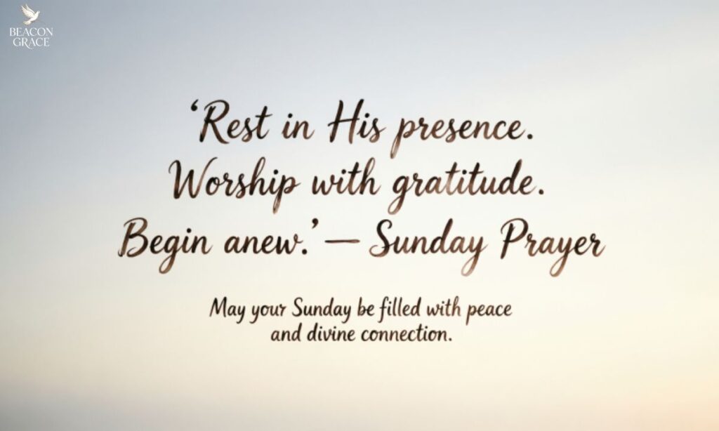 Sunday Prayer Quotes