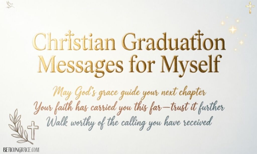 Christian Graduation Messages for Myself 
