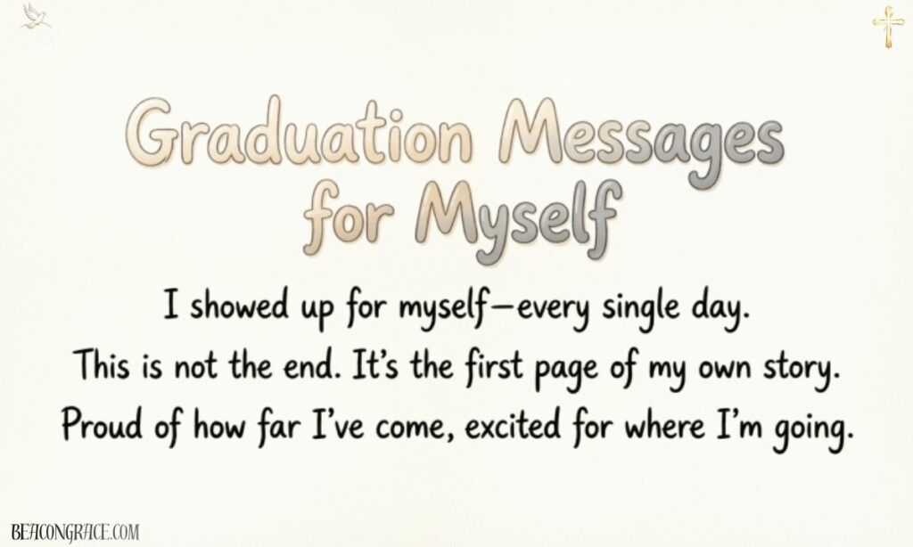 Graduation Messages for Myself 