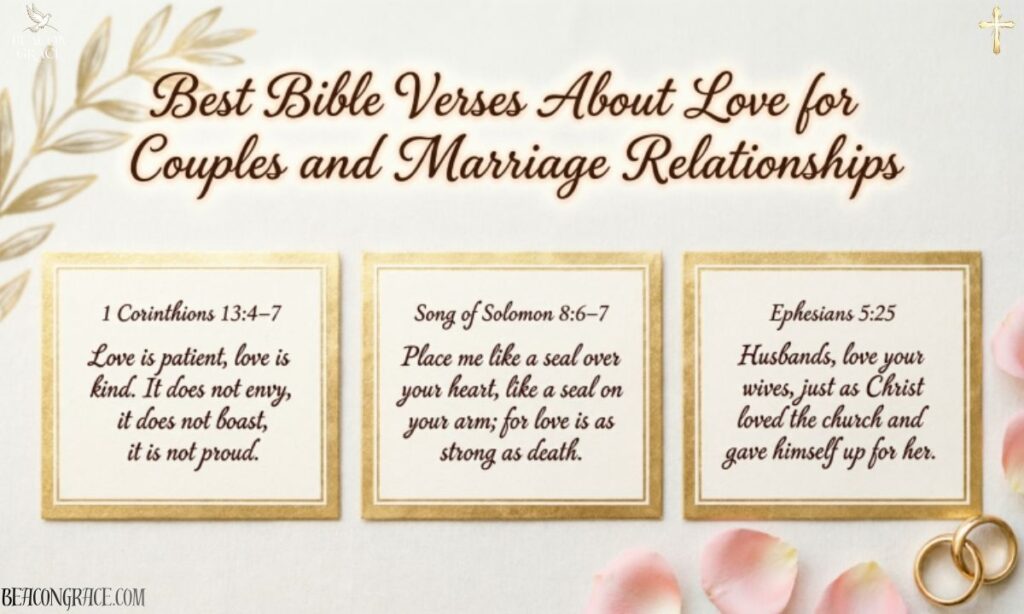 Best Bible Verses About Love for Couples and Marriage Relationships