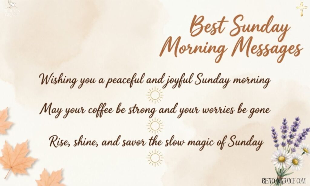 Best Sunday Morning Messages