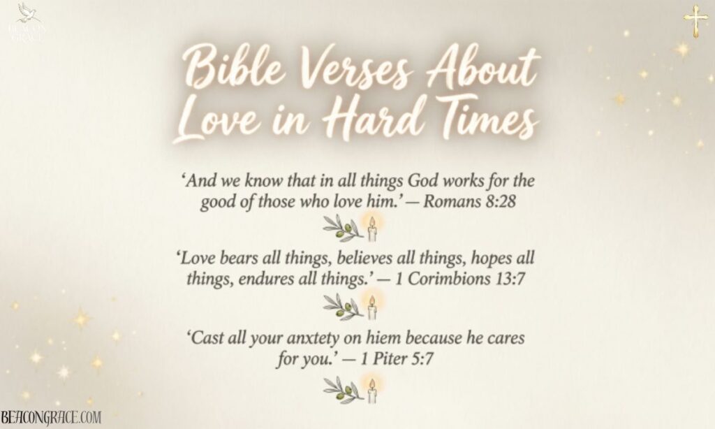 Bible Verses About Love in Hard Times