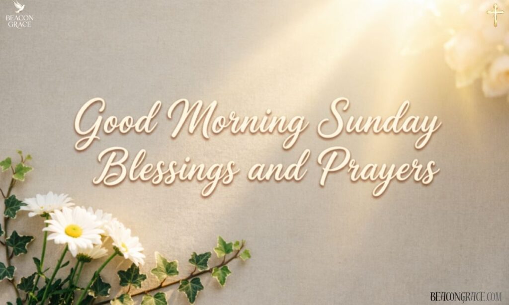 Good Morning Sunday Blessings and Prayers