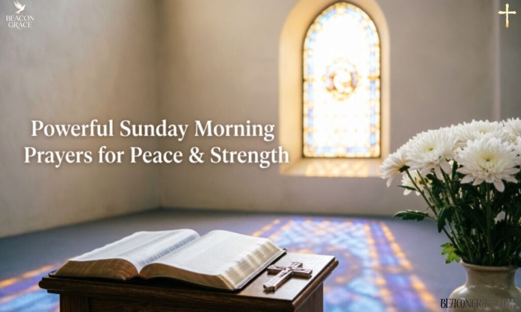Powerful Sunday Morning Prayers for Peace & Strength 