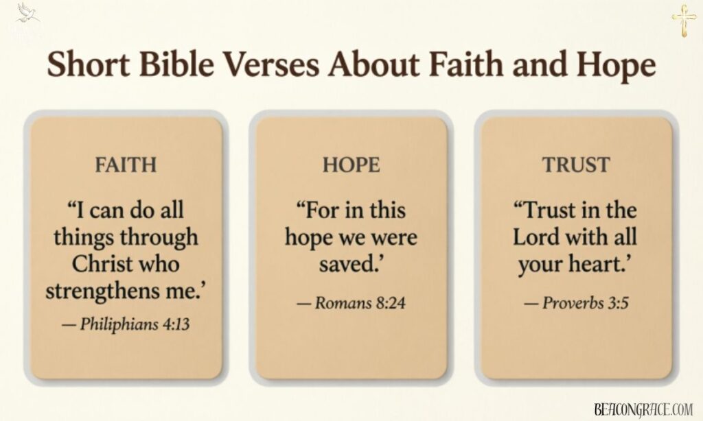 Short Bible Verses About Faith and Hope