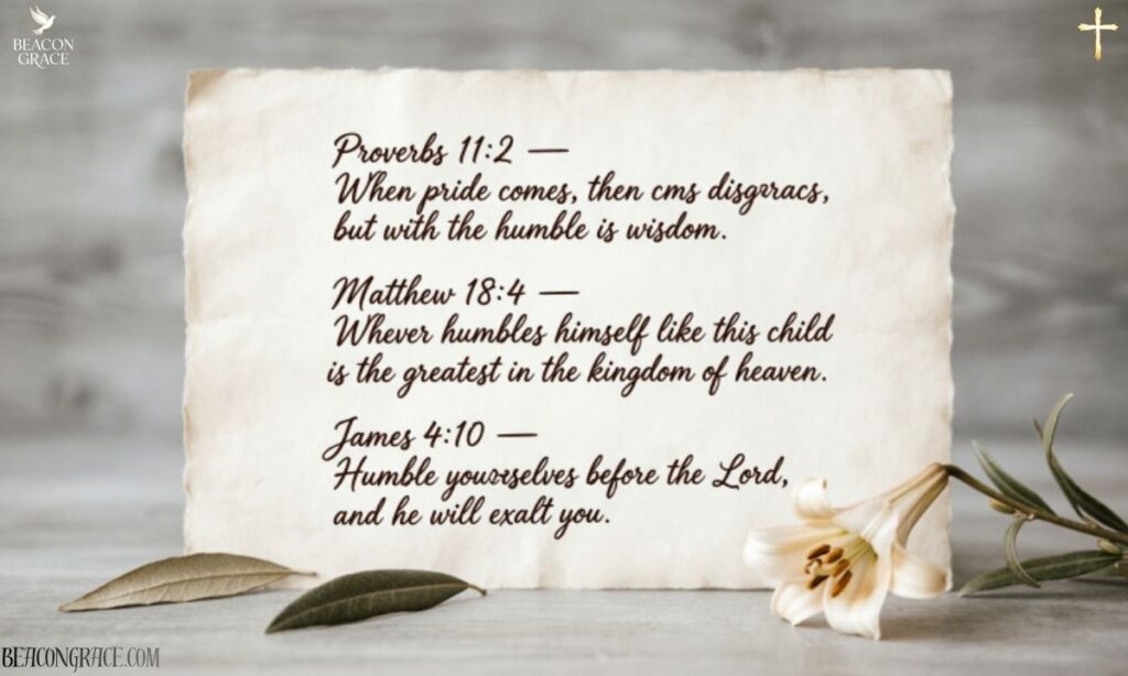Short Bible verses about humility