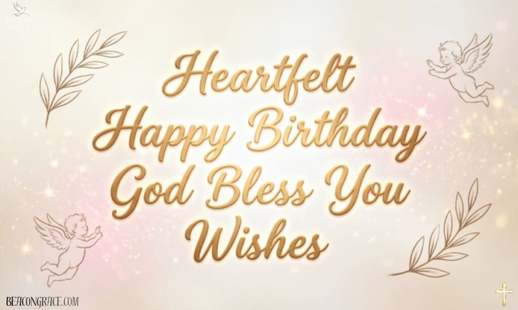 Heartfelt Happy Birthday God Bless You Wishes