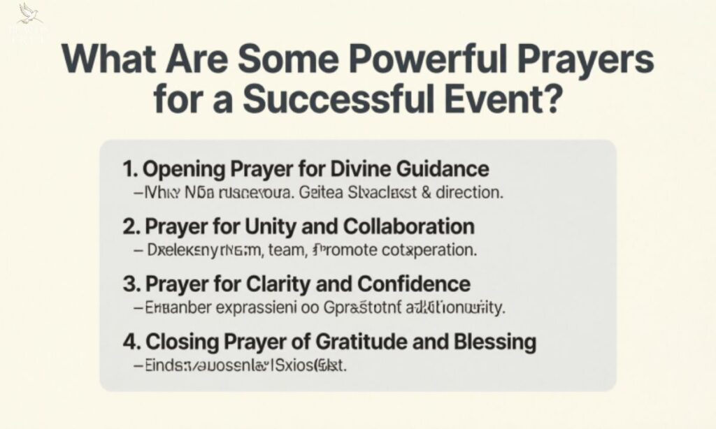 What Are Some Powerful Prayers for a Successful Event