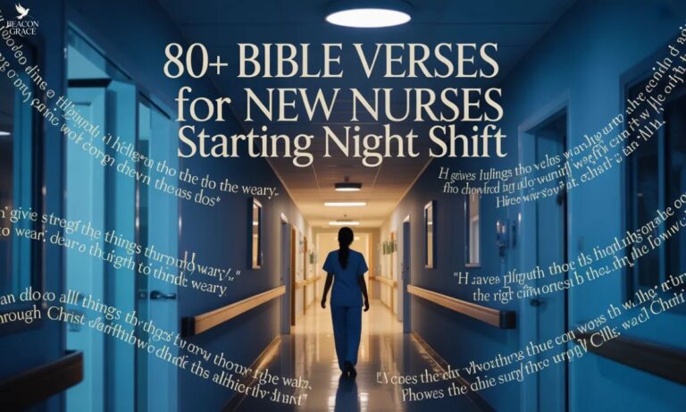 80+ Bible Verses For New Nurses Starting Night Shift