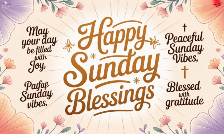 280+ Happy Sunday Blessings and Wishes for a Joyful Day