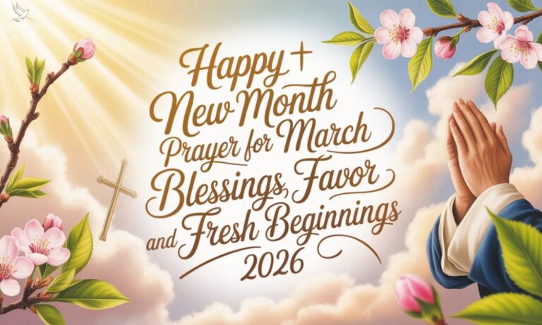 480+ Happy New Month Prayer for March Blessings, Favor, and Fresh Beginnings 2026