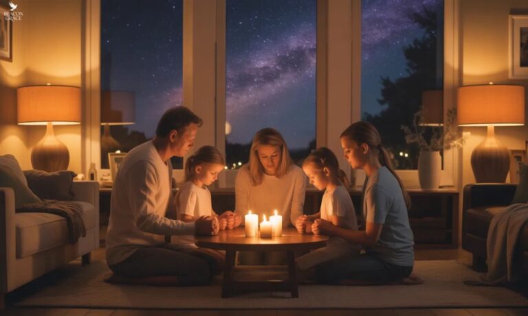 A Powerful Night Prayer for Family Trusting God for Safety, Love, and Restful Sleep (1)