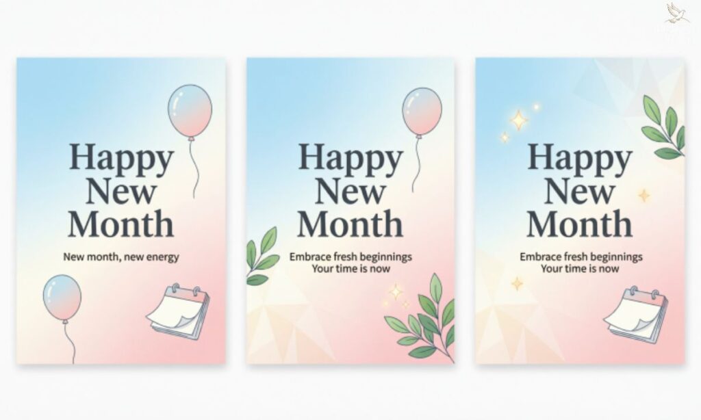 Inspirational Happy New Month Posts and Captions