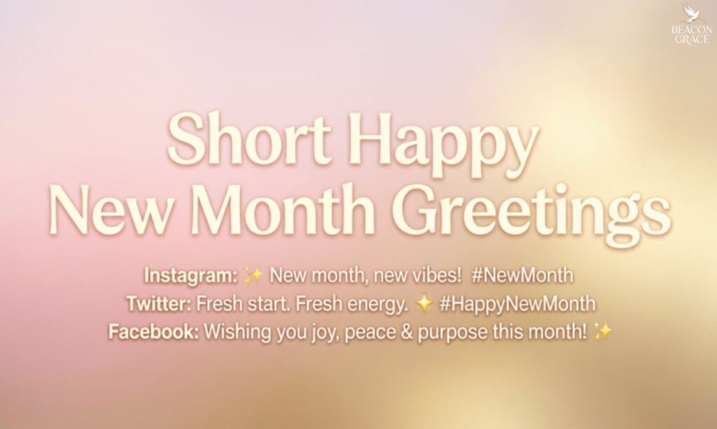Short Happy New Month Greetings for Every Social Platform