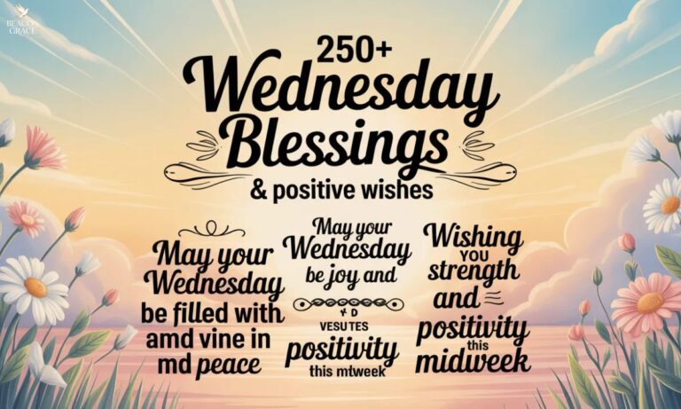 250+ Wednesday Blessings, Quotes and Positive Wishes for a Blessed Day