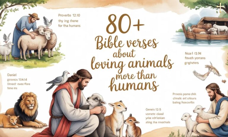 80+ Bible Verses About Loving Animals More Than Humans