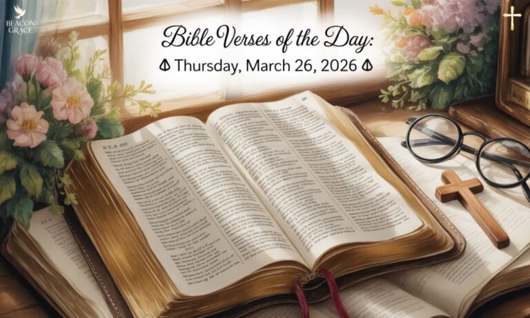 Bible Verses of the Day Thursday, March 26, 2026 📖