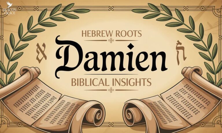 Damien Name Meaning Hebrew Roots, Biblical Insights & More