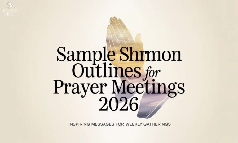 Sample Short Sermon Outlines for Prayer Meetings 2026