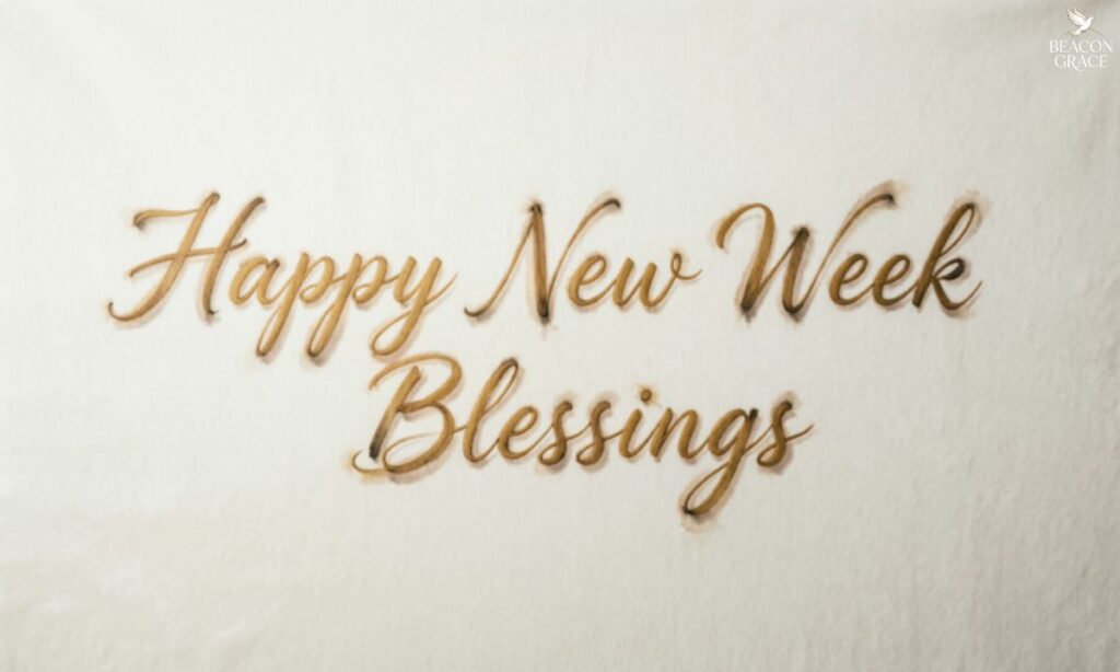Happy New Week Blessings