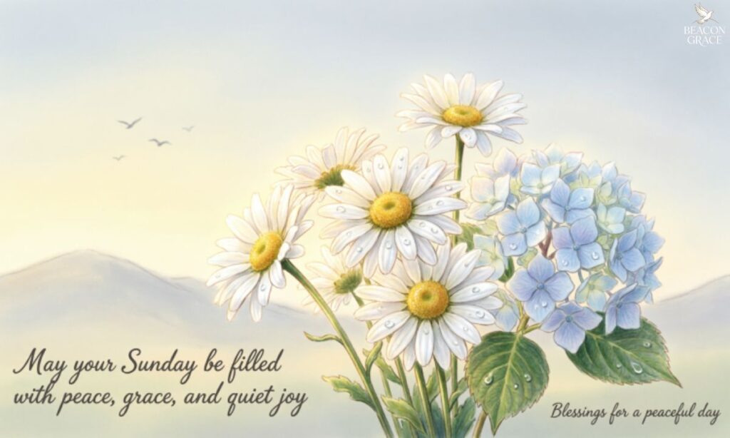 Inspirational Sunday Blessings message for a Peaceful Day