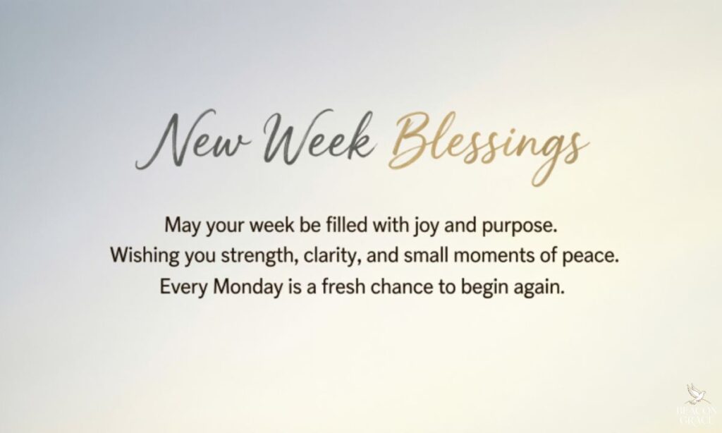 New Week Blessings Quotes