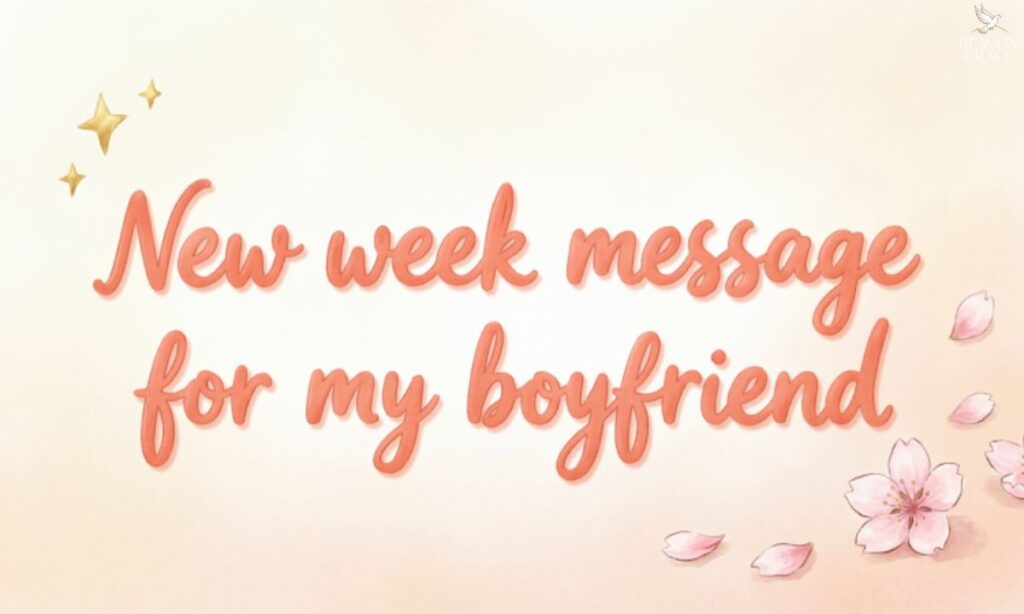 New week message for my boyfriend