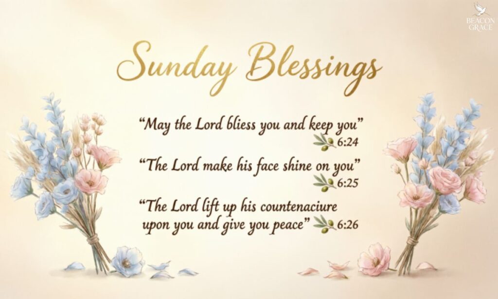 Sunday blessings message bible verses 2026