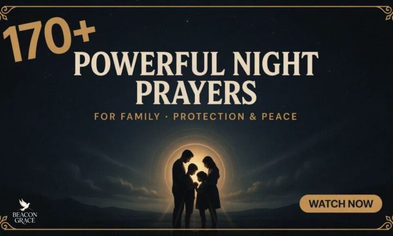 170+ Powerful Night Prayers for Family, Protection & Peace
