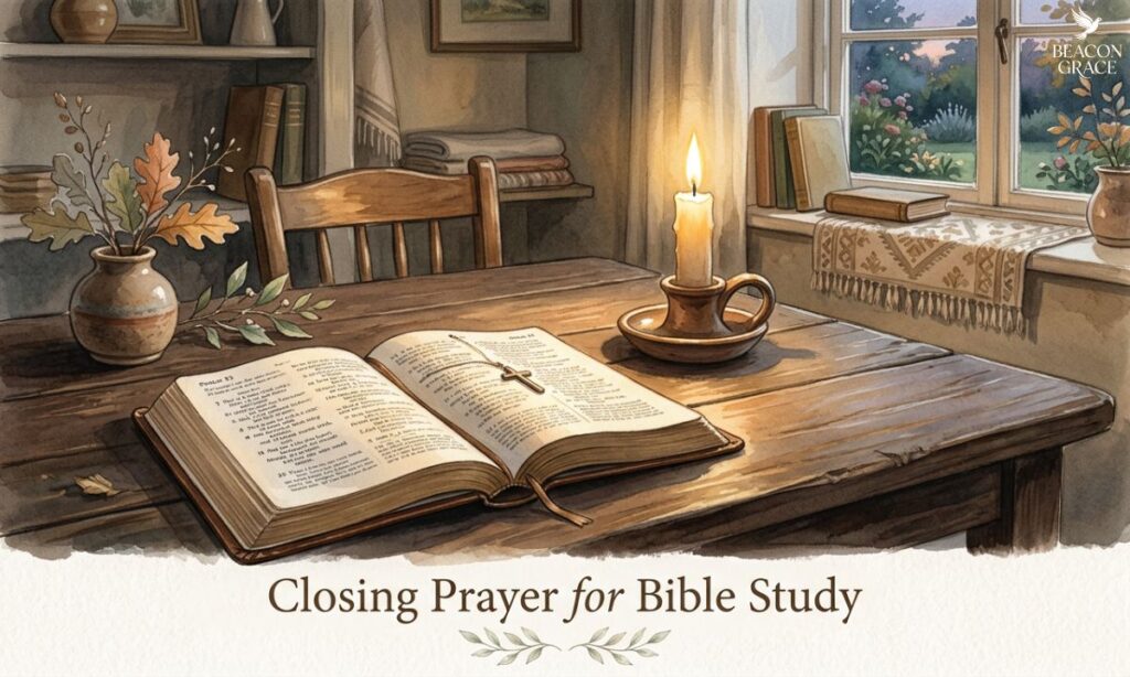 Closing Prayer for Bible Study