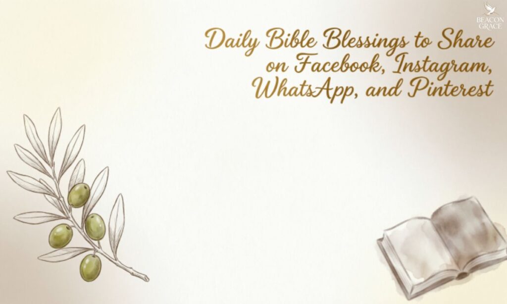Daily Bible Blessings to Share on Facebook, Instagram, WhatsApp, and Pinterest