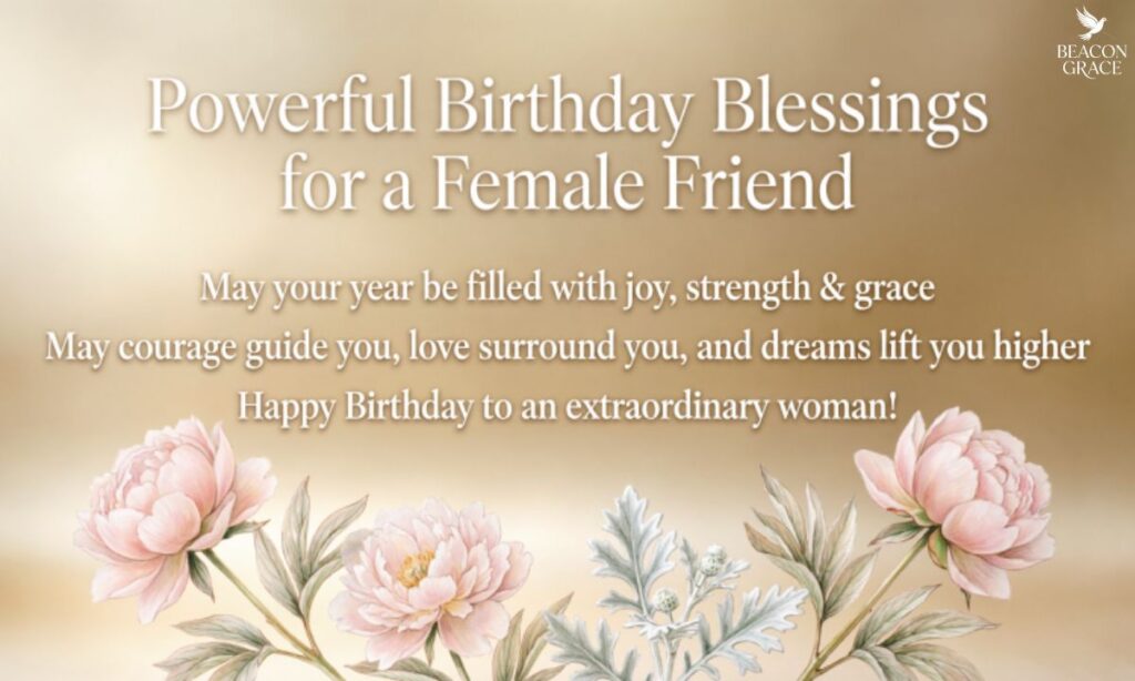 Powerful Birthday Blessings for a Female Friend
