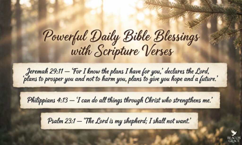 Powerful Daily Bible Blessings with Scripture Verses