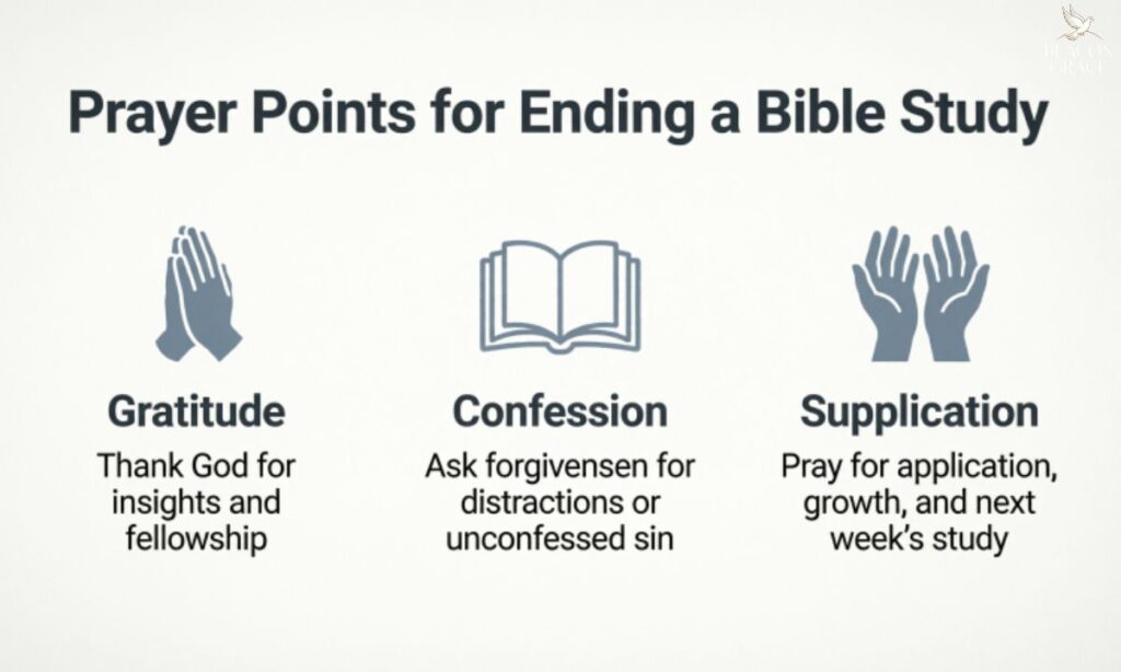 Prayer Points for Ending a Bible Study