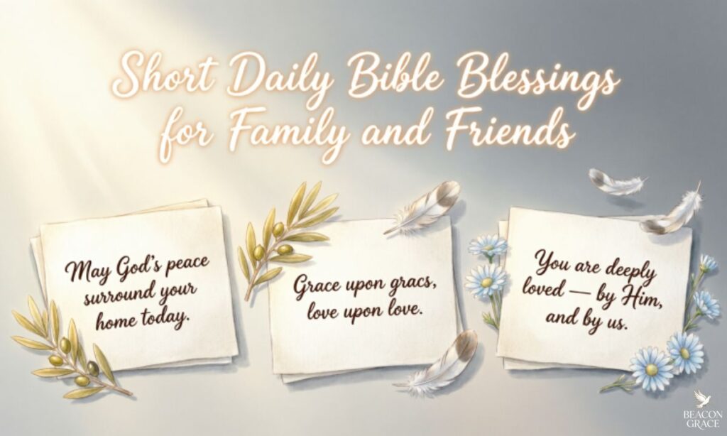 Short Daily Bible Blessings for Family and Friends