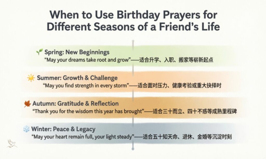 When to Use Birthday Prayers for Different Seasons of a Friend's Life